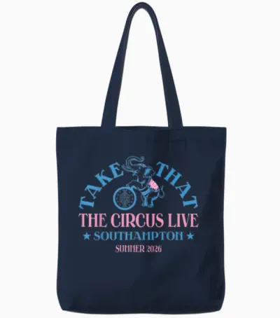 Take That the Circus Live South Hampton Tote Bags - Navy