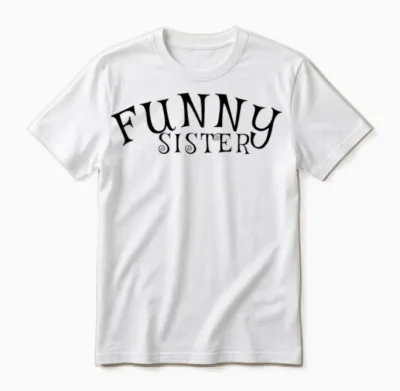Funny Sister Unisex T-Shirt - White