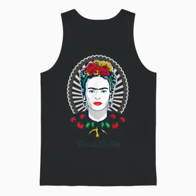 Frida Kahlo Art Muse Surrealismus Feminismus Papl1688 Unisex Tank Top - Black