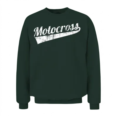 Retro Motocross Unisex Sweatshirt - Forest