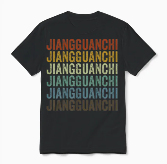 Jiangguanchi China Retro Vintage Unisex T-Shirt - Black