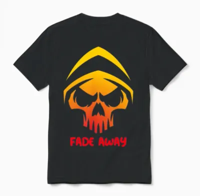 Fade Away Unisex T-Shirt - Black