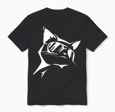 Smart Cat Unisex T-Shirt - Black