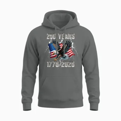 250 Jahre Geburtstag 4. Juli Amerika Usa 250. Jahrestag Unisex Hoodie - Graphite Heather