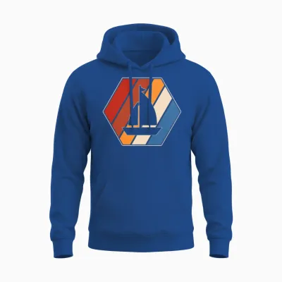 Sailing Retro Unisex Hoodie - Royal