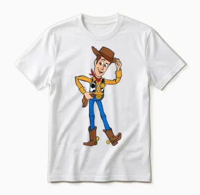 Disney Pixar Toy Story 4 Hello Woody Cowboy Unisex T-Shirt - White