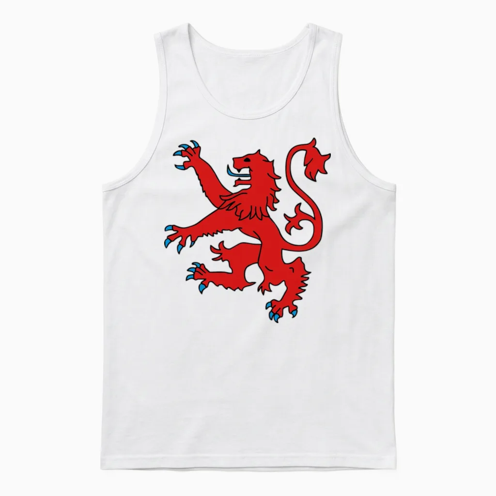 Scottish Lion - Wildlife Unisex Tank Top in White