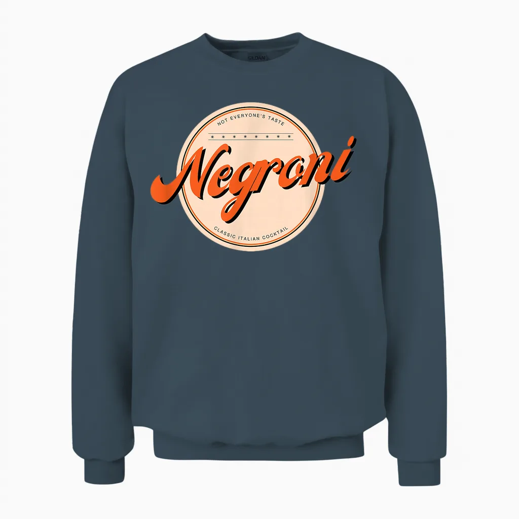 Negroni I Classic Italian Gin Cocktail Drink Leave Me Aloni Unisex Sweatshirt in Dark Heather