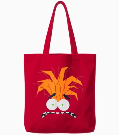Disney and Pixar's Inside Out 2 Anxiety Costume Big Face Tote Bags - Red