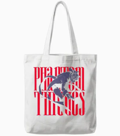 Persona 5 Joker Silhouette Phantom Thieves Logo Rpg Game Tote Bags - White