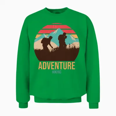 Adventure Hiking Unisex Sweatshirt - Irish Green