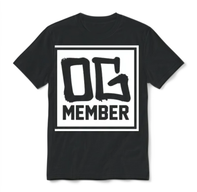 Og Member Unisex T-Shirt - Black