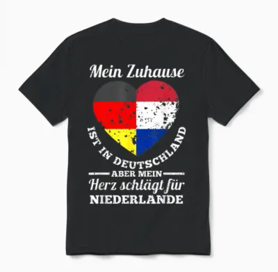 Holland Niederländer Deutschland Niederlande Unisex T-Shirt - Black