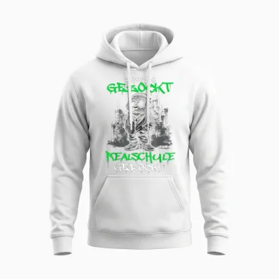 Abschlussklasse | Zuhause Gezockt Realschulabschluss Gerockt Unisex Hoodie - White