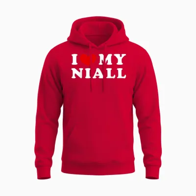I Love My Niall, Ich Liebe Meinen Niall Unisex Hoodie - Red