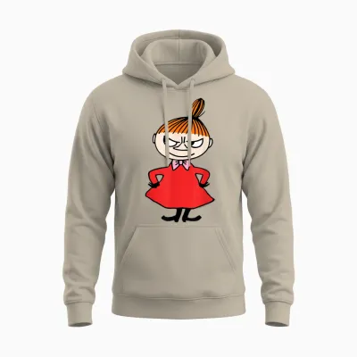 Moomin Little My Hands on Hips T-Shirt, White Unisex Hoodie - Sand