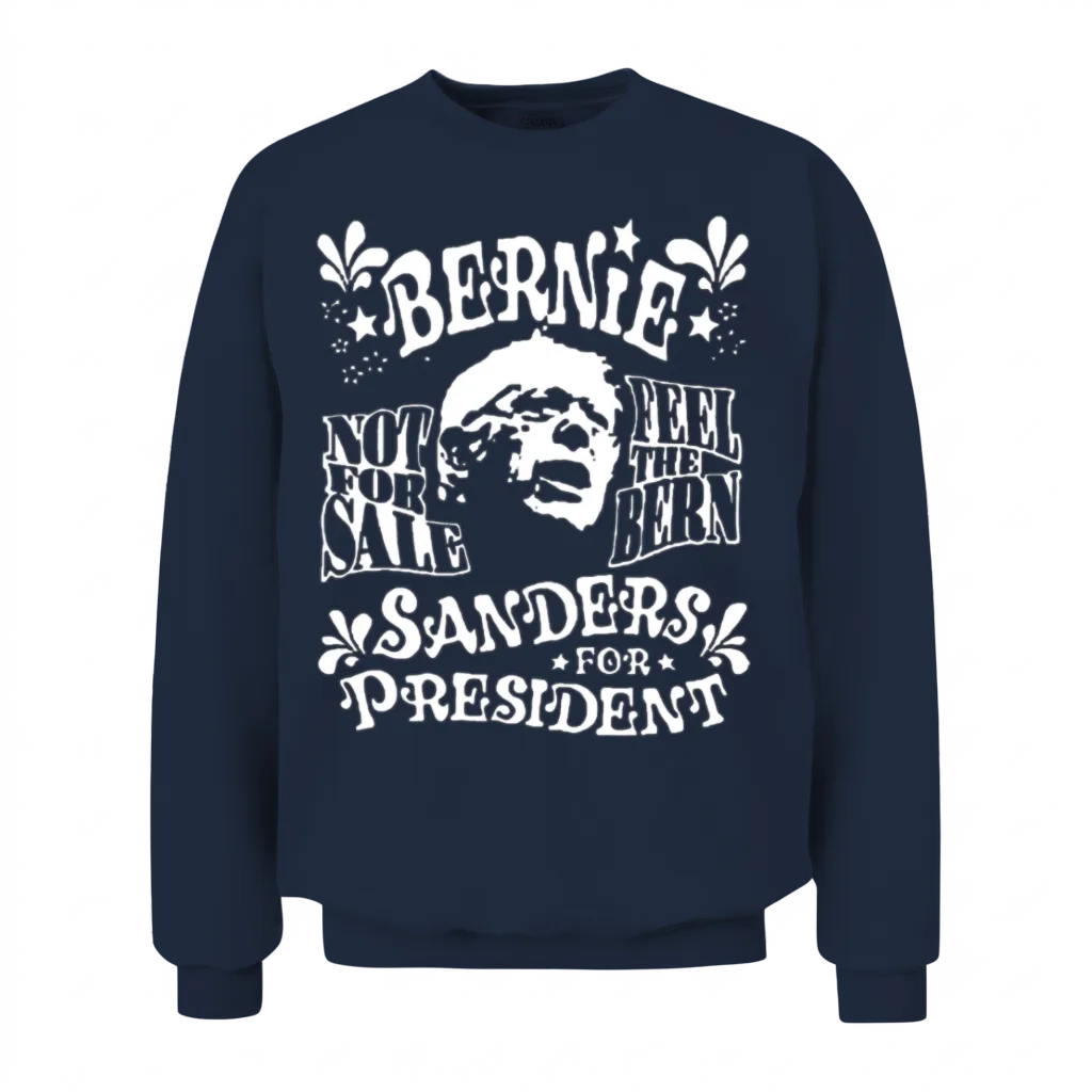 Bernie Sanders Unisex Sweatshirt - Navy
