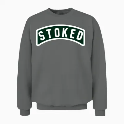 Stoked Tab Unisex Sweatshirt - Graphite Heather