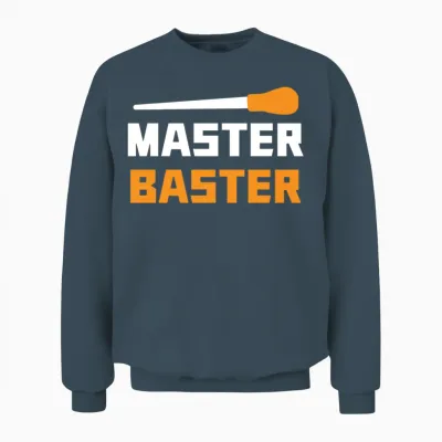 Master Baster Funny Thanksgiving Unisex Sweatshirt - Dark Heather