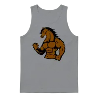 Strong Horse Lovers Unisex Tank Top - Sport Grey – 1