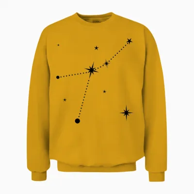 Cancer Constellation | Signes Du Zodiaque Unisex Sweatshirt - Gold