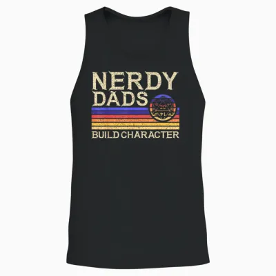 Nerdy Dad Rpg Gaming D20 Tabletop Games Funny Rpg Gamer Unisex Tank Top - Black