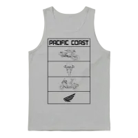 Pacific Coast Motorcycle — Motorcycles Gift Unisex Tank Top - Ash – 1