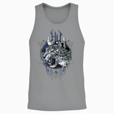 The Hu Snow Leopard Unisex Tank Top - Sport Grey