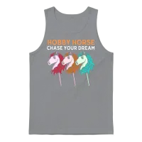 Stick Horses Hobby Horsing Chase Your Dream Unisex Tank Top - Sport Grey – 1