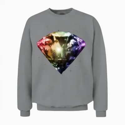 Rainbow Diamond Unisex Sweatshirt - Sport Grey
