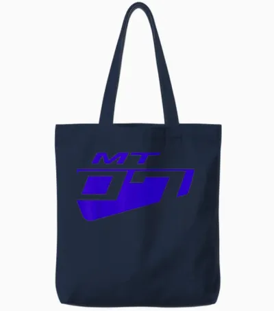 Mt-07 Sport Bike Motorcycle Tote Bags - Navy