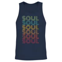 Soul Retro Unisex Tank Top - Navy – 2
