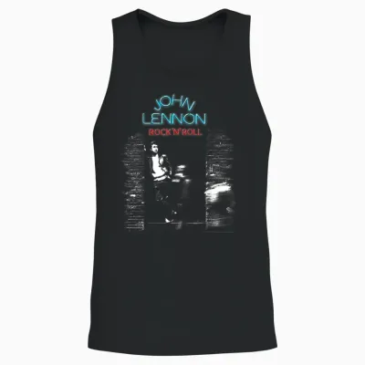 John Lennon - Rock 'n' Roll T-Shirt Small Unisex Tank Top - Black