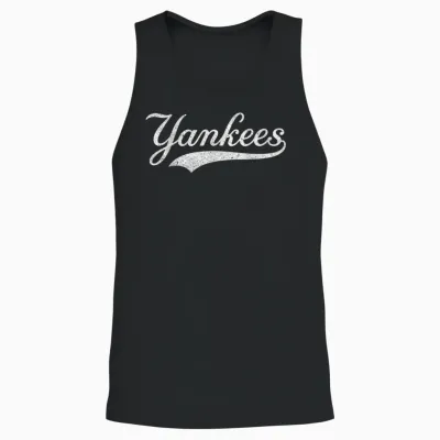 Yankees Vintage Design Retro Style Graphic Men Women Kid Unisex Tank Top - Black