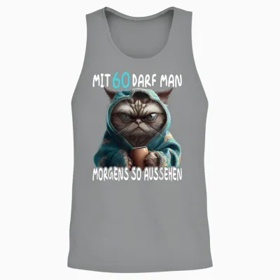 60 Geburtstag Frau Mann Mit 60 Jahre Darf Man So Aussehen Unisex Tank Top - Sport Grey