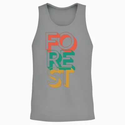 Retro Forest Unisex Tank Top - Sport Grey