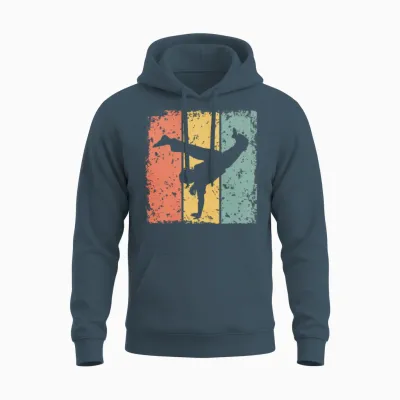 Capoeira Retro Unisex Hoodie - Dark Heather