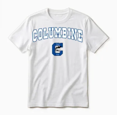 Columbine Senior High School Rebels C2 Unisex T-Shirt - White