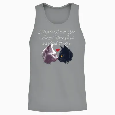I Found the Person Who Annoyed Me Funny Valentines Unisex Tank Top - Sport Grey
