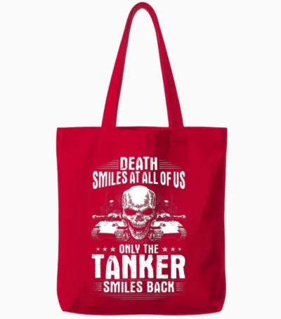 Tank Tanks Panzer Tanker Death Gift Present Tote Bags - Red