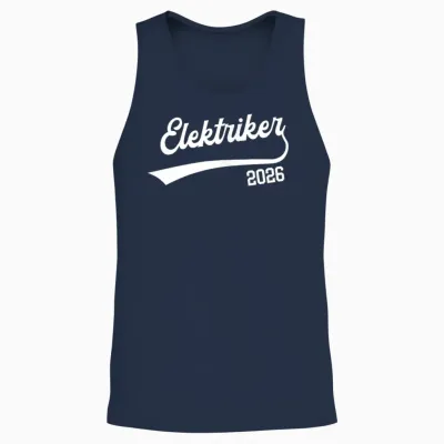 Electrician 2026 Exam Passed Training Unisex Tank Top - Navy