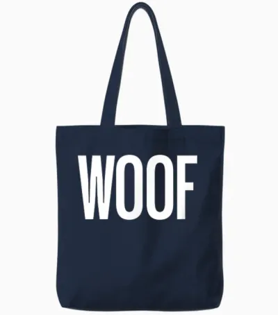Chemise « That Says Woof » - Un Design Qui Dit Woof Tote Bags - Navy