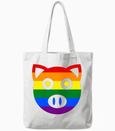 Dirty Pig Pride - No.001 Tote Bags - White