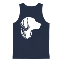 Dog Portrait for Proud Dog Owners Unisex Tank Top - Navy – 1