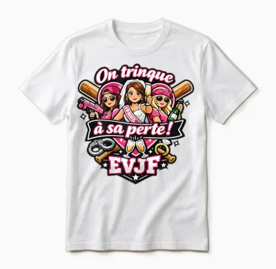 Evjf Femme Future Mariée Mariage Humour Original on Trinque Unisex T-Shirt - White
