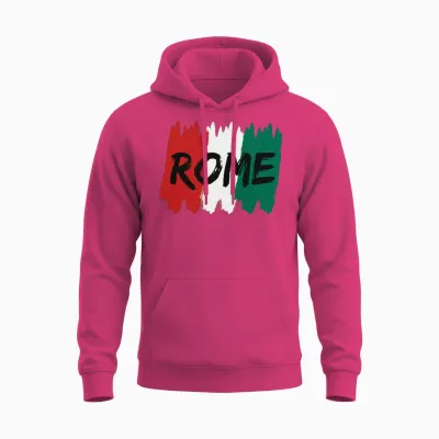 Rome Italy Unisex Hoodie - Heliconia