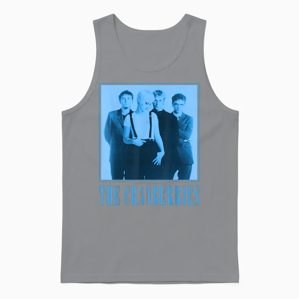 Official Cranberries Nnta Blue-Min Rock Alternative Band Unisex Tank Top in Sport Grey