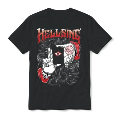 Hellbound Vision – Dark Occult Gothic Streetwear T Unisex T-Shirt - Black