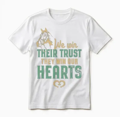 Horse Trust Horseback Riding Lover Horses Love Unisex T-Shirt - White