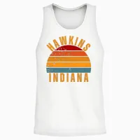 Indiana Vintage Retro Unisex Tank Top in White - 2